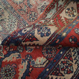 Indian runner rug, long handwoven  mahal carpet  95x447cm