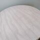 Pair of round vintage bistro tables, pedestal table