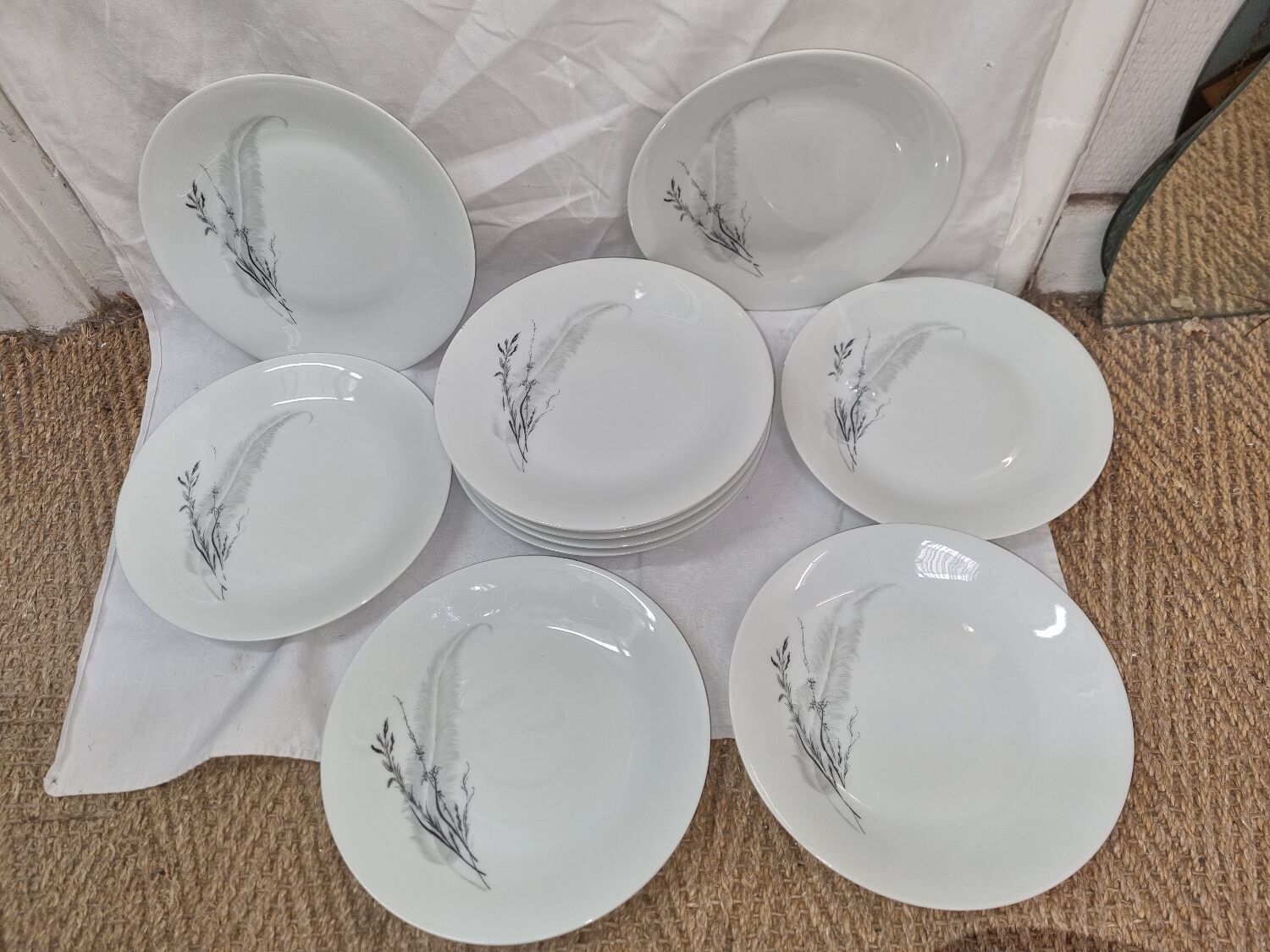 Fine porcelain plates from sologne, lamotte