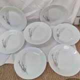 Fine porcelain plates from sologne, lamotte