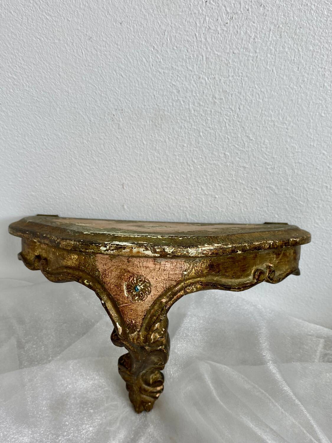 Small Florentine wall console