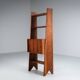 Italian bookcase with three shelves and storage