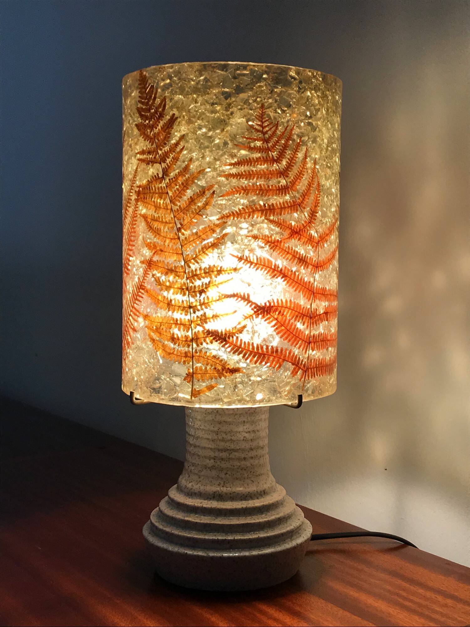 Accolay ceramic lamp vintage 70s