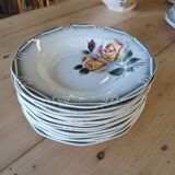 Antique tableware set from Digoin and Sarreguemines