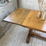 3m oak table from 1950 with its extensions