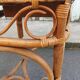 Bamboo and rattan side table, 1950s-1960s