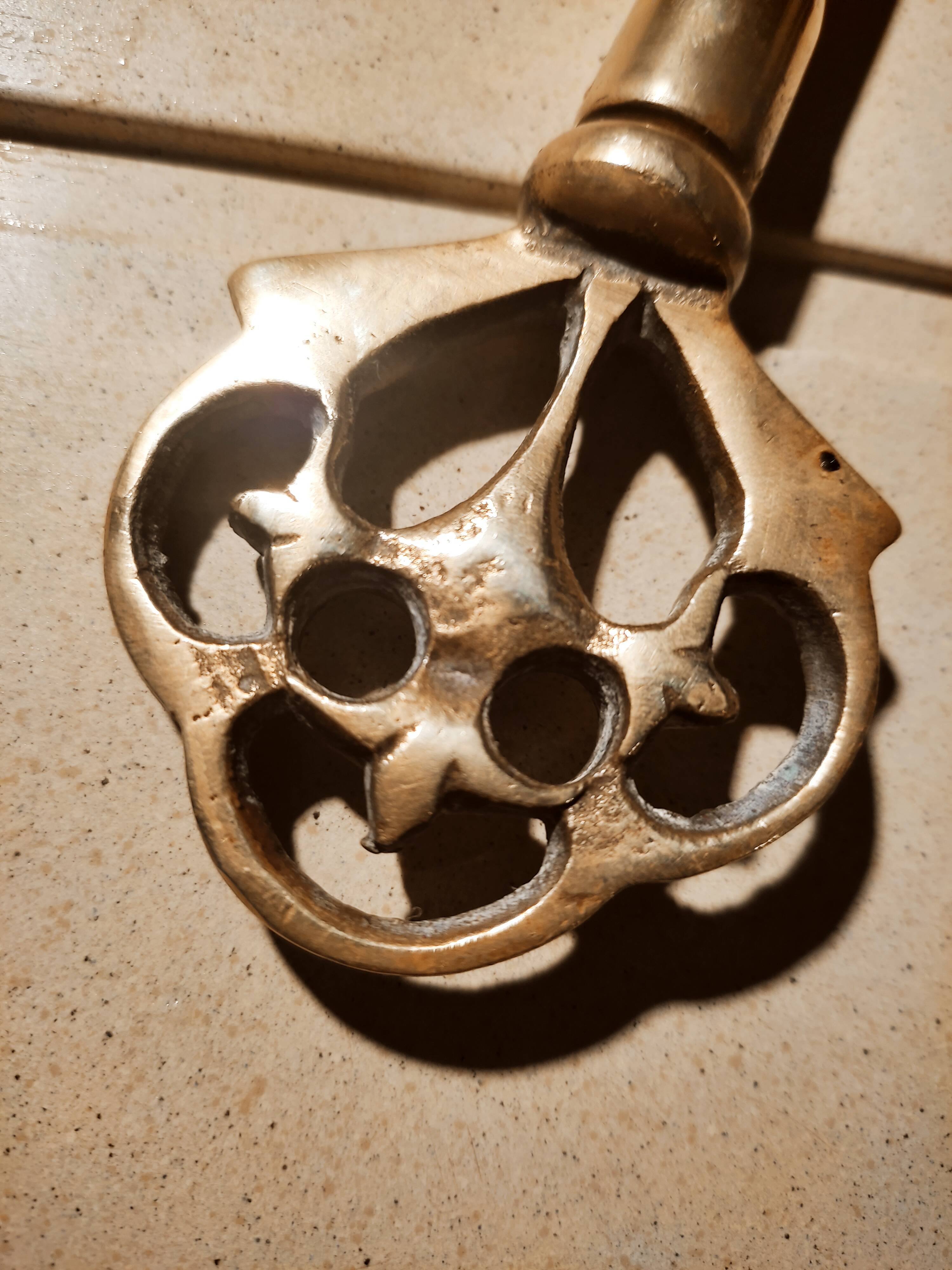 Solid brass cork key