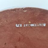 Large ceramic cylinder vase by Les Argonautes