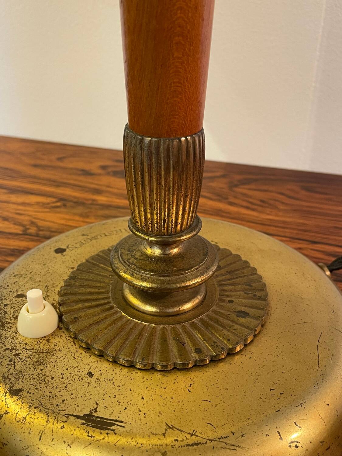 Scandinavian table lamp by Einar Bäckström, 1940s