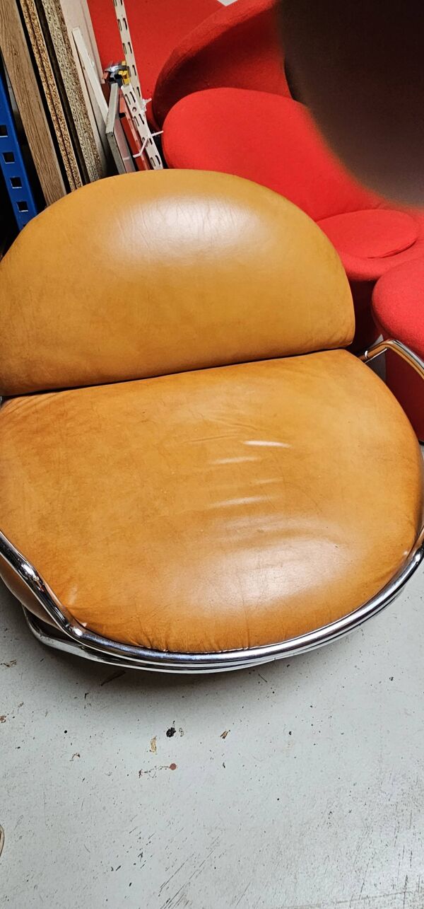 Chaise ondalunga vintage Gastone Rinaldi 1971