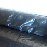 Leather corner sofa