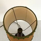 Art Deco lamp in turned wood from the 1930s