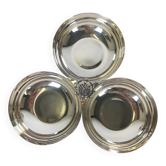 3-compartment silver-plated metal appetizer dish, 1970