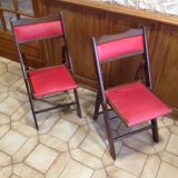 Pair of vintage Shanghai folding chairs