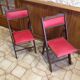 Paire de chaises pliantes vintage shangaï