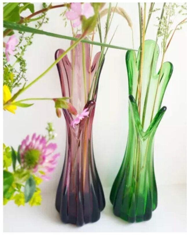 Vase corolla glass