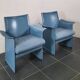 Korium armchairs in leather by Tito Agnoli for Matteo Grassi, 1970s