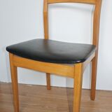 Set of 4 Scandinavian vintage chairs 70's