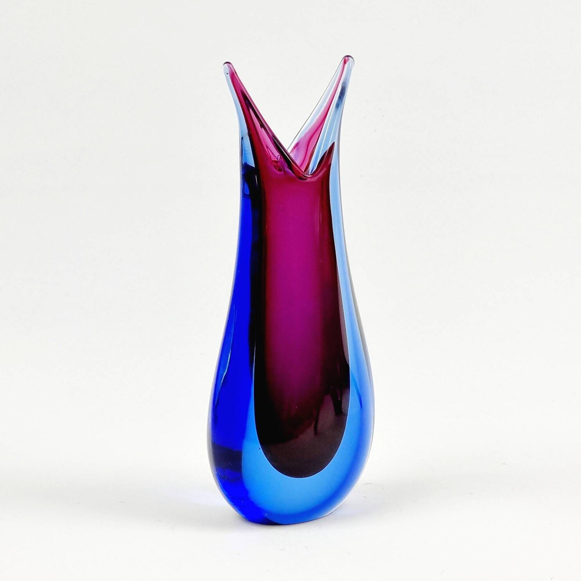 Mid-Century Sommerso Murano Glass Vase - Flavio Poli for Seguso, Italy, 60s