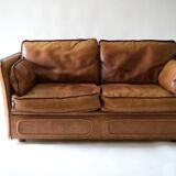 Vintage leather sofa Maison Roche et Bobois