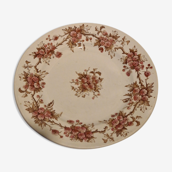 MC earthenware plates with Aubépine motif