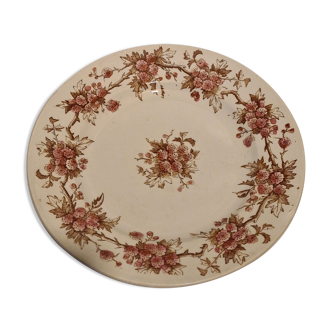 MC earthenware plates with Aubépine motif