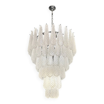 “Elegant Murano Glass ‘Shells’ Chandelier – Venetian Mid-Century Modern”