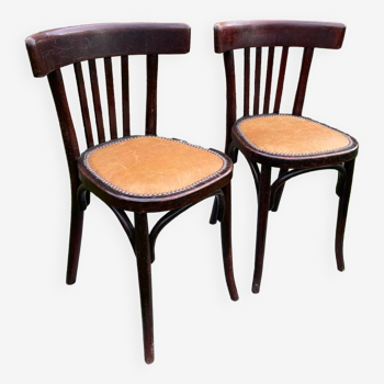 Pair of vintage bistro chairs 1930