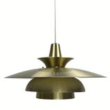 Danish scandinavian brass UFO pendant, 1970s