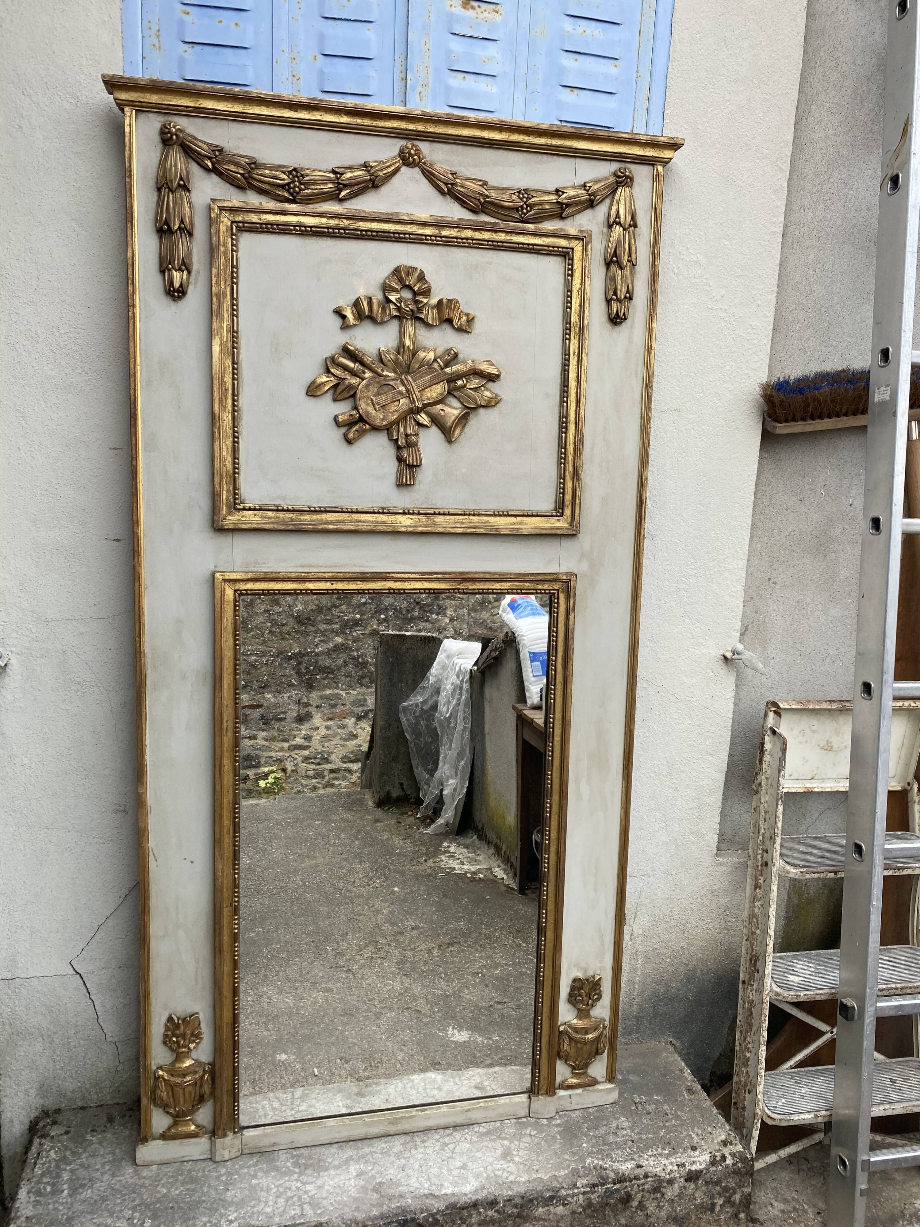 Louis XVI-style trumeau - 170x90cm