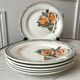 Set of 6 flat plates Digoin Sarreguemines model DIlou years 30-40