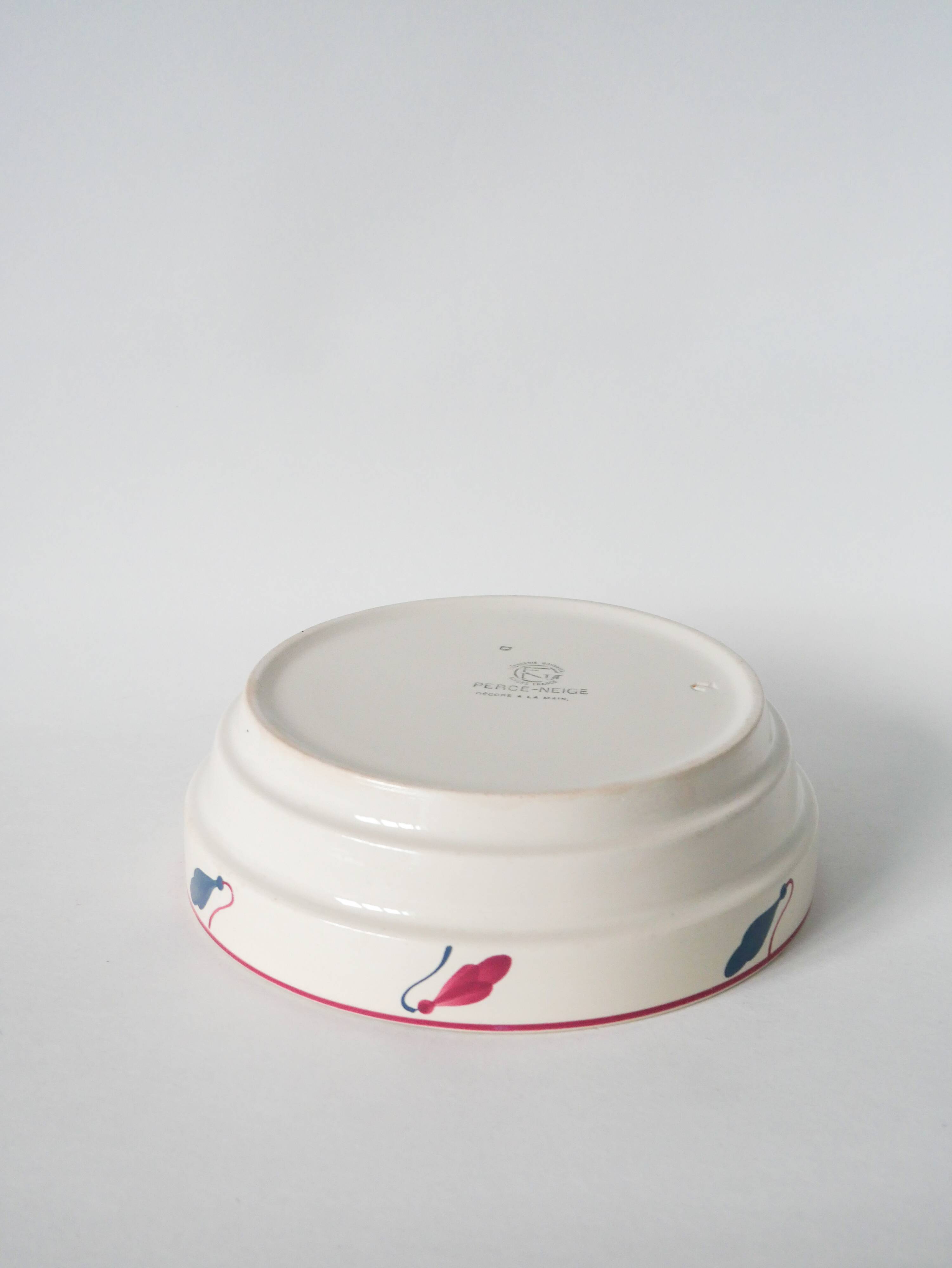 Givors salad bowl, Perce-neige model, 1950