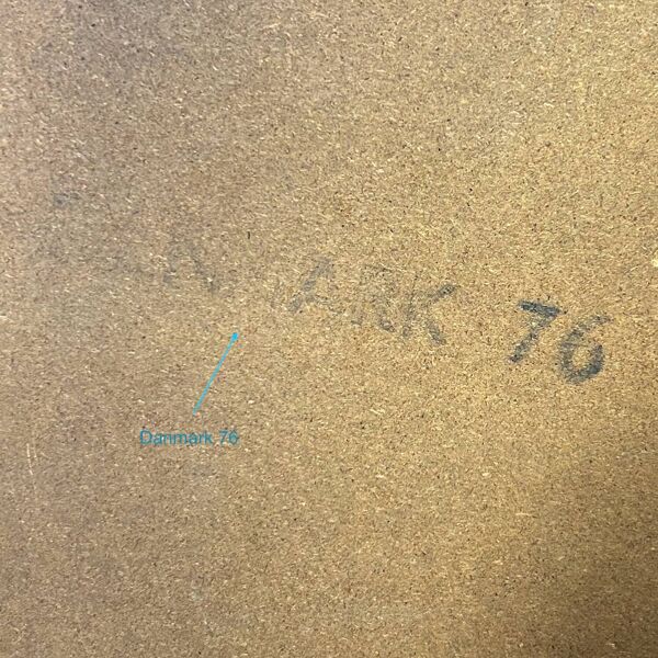 Table basse brutaliste par ox art pour trioh, années 1970   danoise, fabriquée à la main