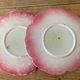 Two plates in slip by ceramist Delphin Massier