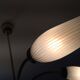 Lustre with 5 branches from the 1960s - 1970s in solid brass and black metal.