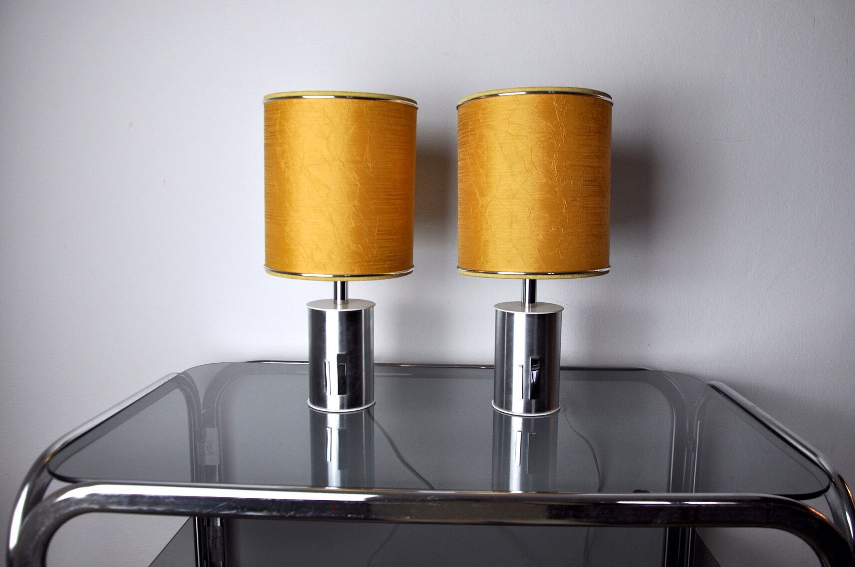 Pair of futuristic lamps by Marca SL, Spain, 1970