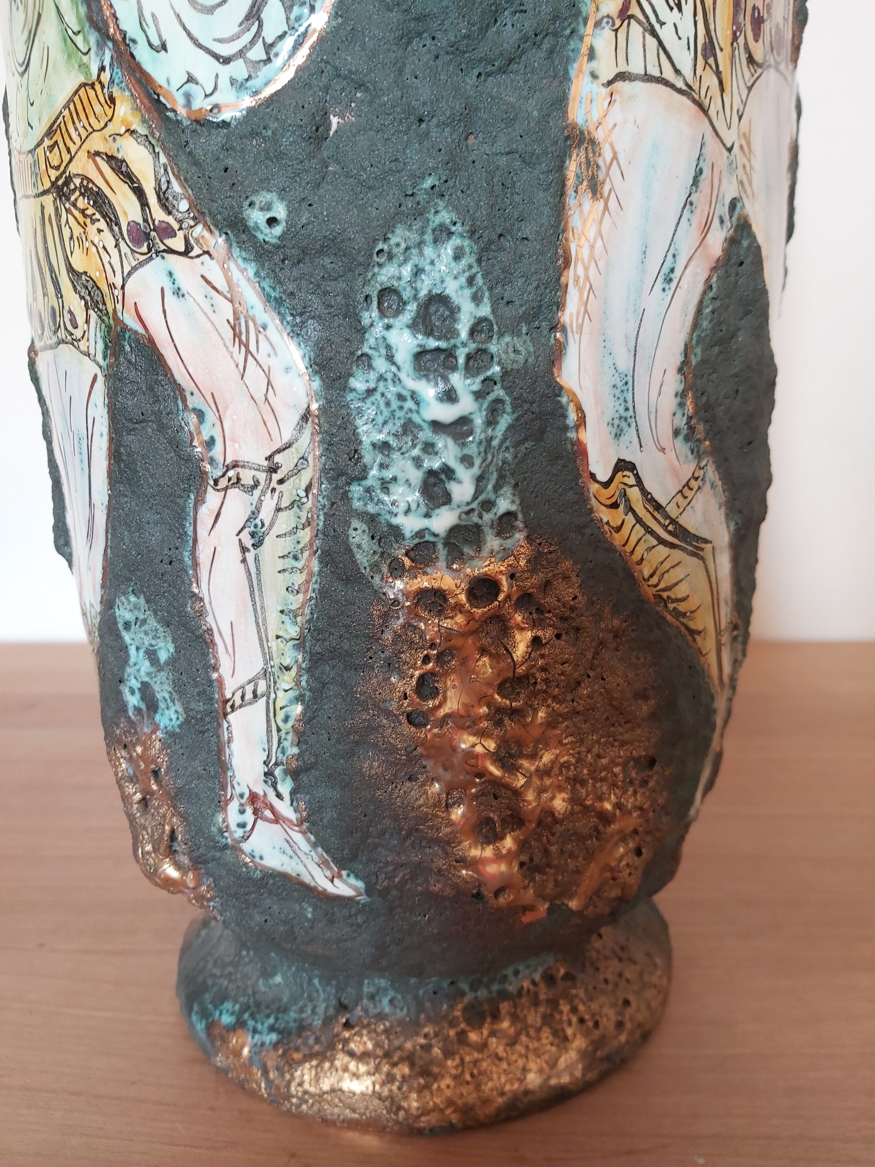 Vase céramique Italie 50's