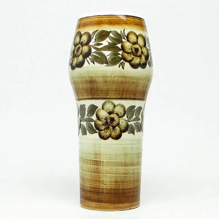 Folk ceramic vase, ceramics, Poland, 1970s