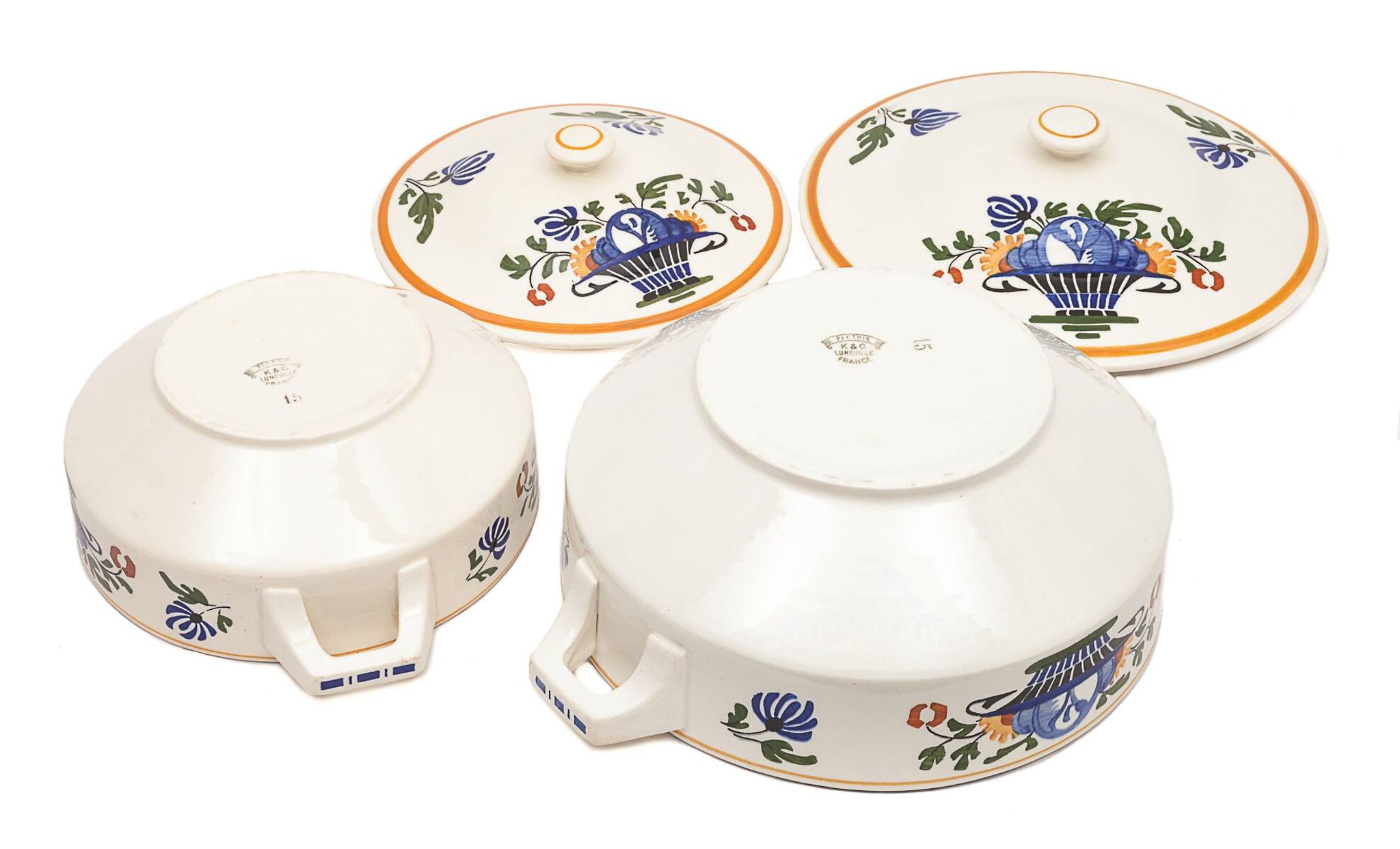 Lunéville earthenware dinner service