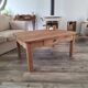 Table basse de ferme en chêne style campagne