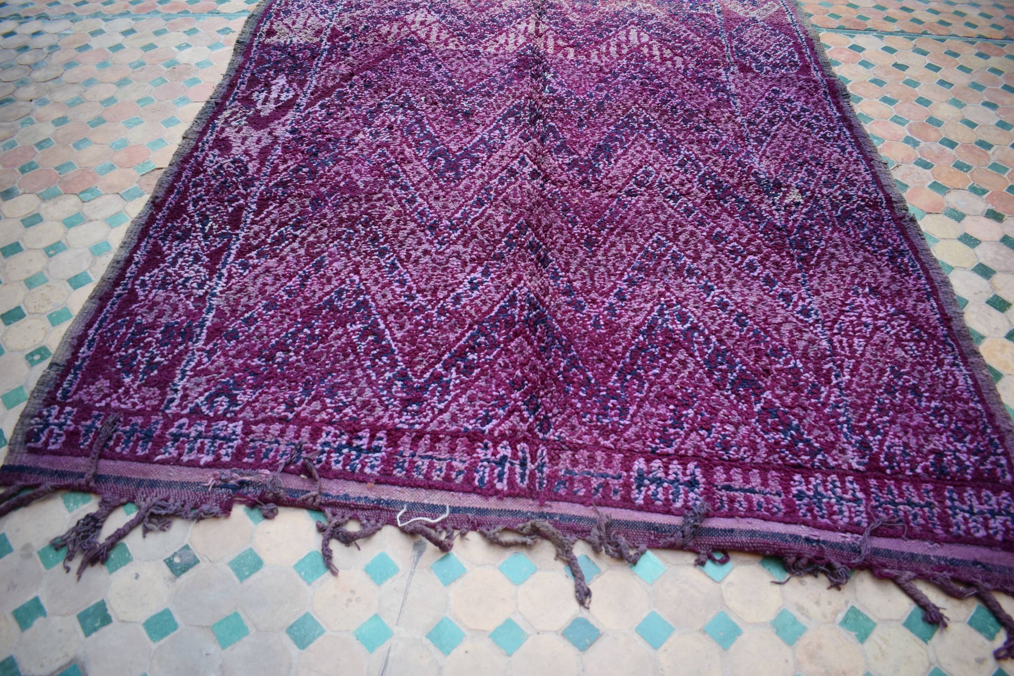 Tapis berbère marocain vintage atlas