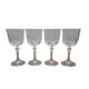 Verres à vin en cristal vintage, années 1950