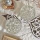Molded glass flower picks