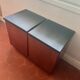 Pair of small storage boxes / bedside tables 45x45 cm it