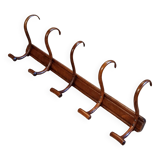 Baumann 5-hook bistro wall coat rack from the 30s