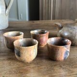 Polished stone tea set
