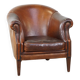 Vintage club armchair in sheepskin leather