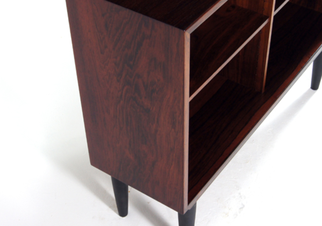Modern Danish vintage retro rosewood library