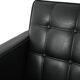 Swedish AB Futura teak and faux leather armchair