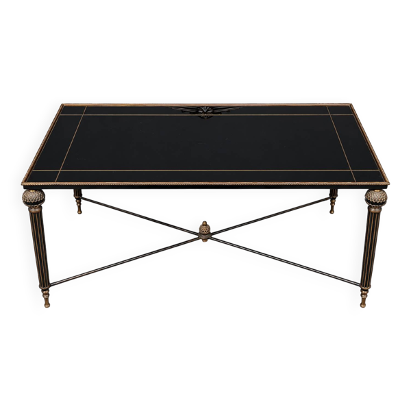 Table basse française néoclassique vintage.